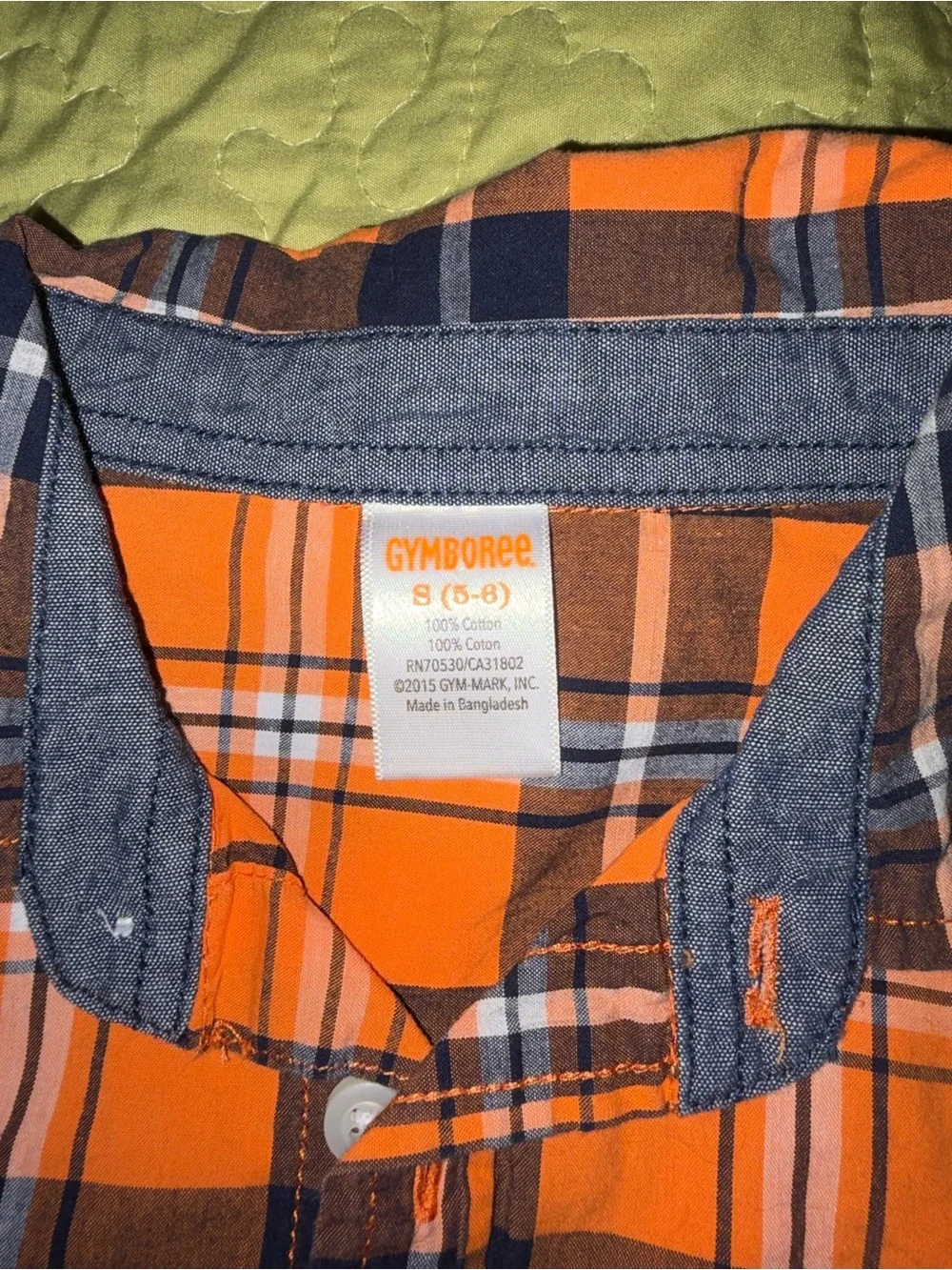 Gymboree bright plaid